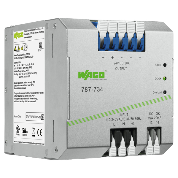 787-734 New WAGO Switched-Mode Power Supply